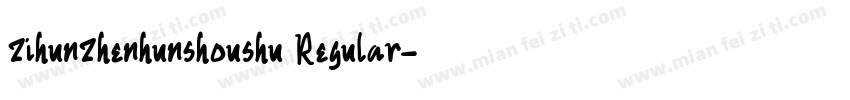 zihunzhenhunshoushu Regular字体转换